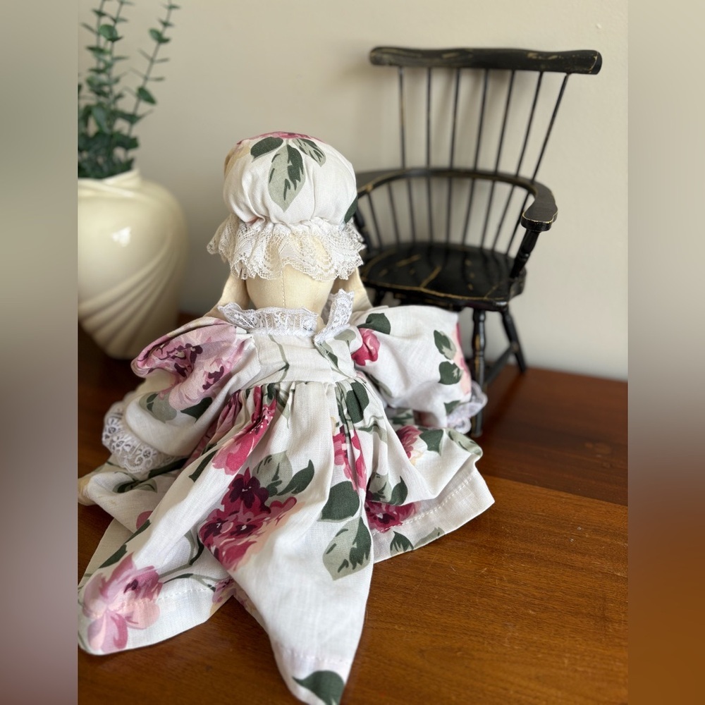 VINTAGE Hand Sewn Muslin Rabbit- Cottagecore - Picture 2 of 2